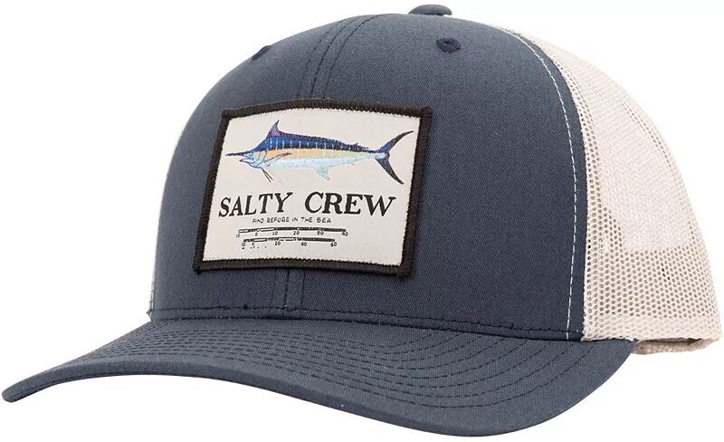 

Мужская кепка Salty Crew Marlin Mount Retro Trucker Hat, темно-синий/серебристый