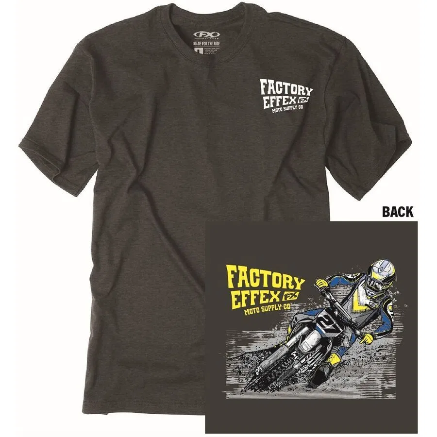 Футболка серии для юных гонщиков №27 Factory Effex, Heather Charcoal