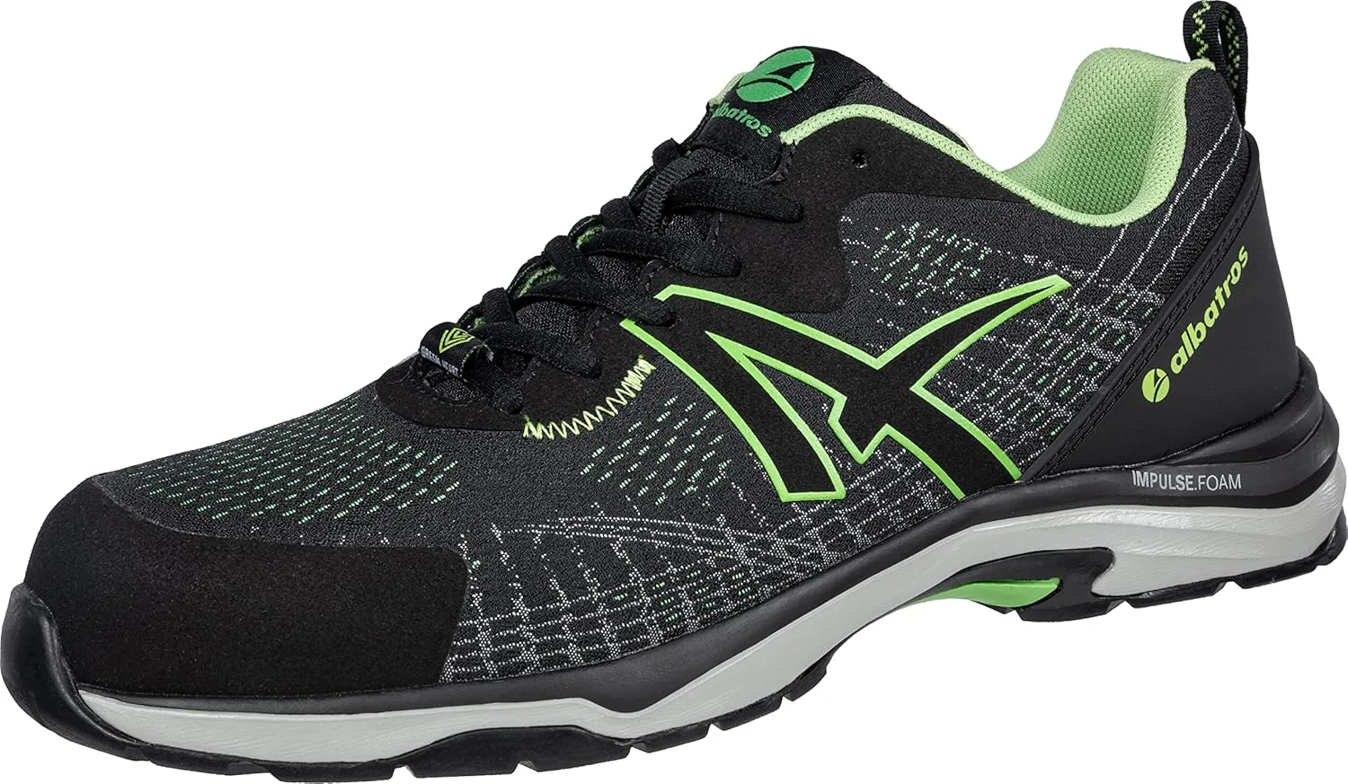 Защитная обувь Albatros Splendid Green GH Low S1P, черный
