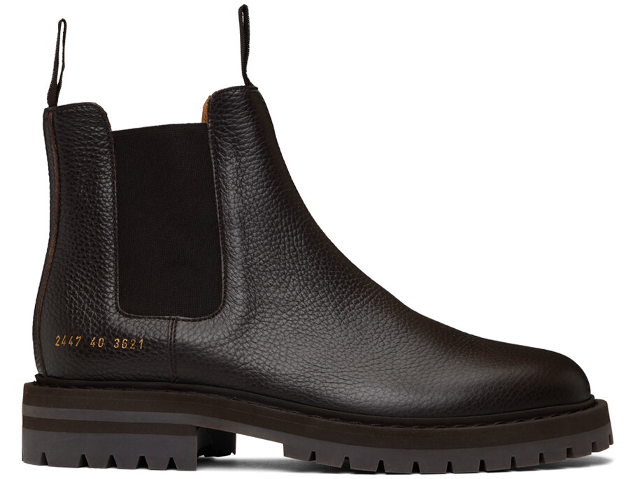 

Кожаные ботинки челси Common Projects, коричневый
