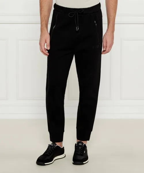 

Зеркальные спортивные штаны Hadiko Regular fit Boss Green, черный