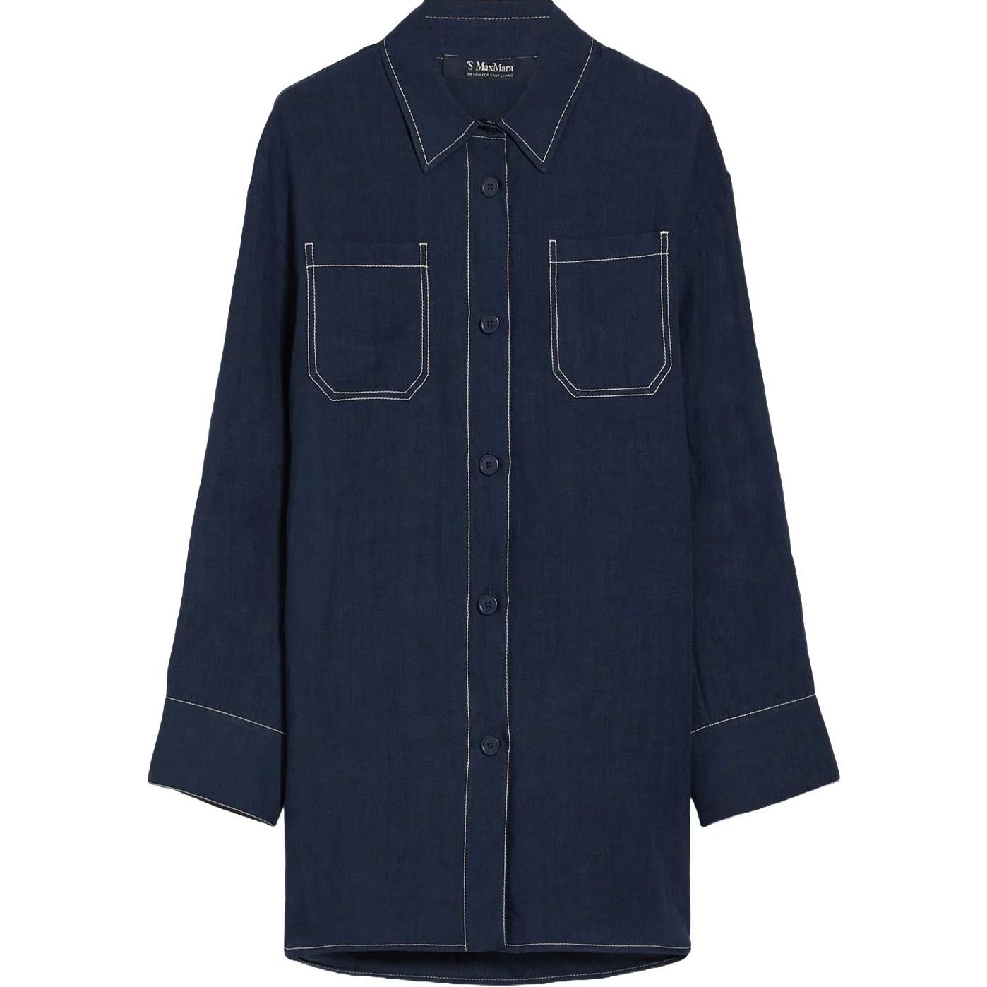 

Рубашка Buttoned Long Sleeved Top 'S MAX MARA, синий