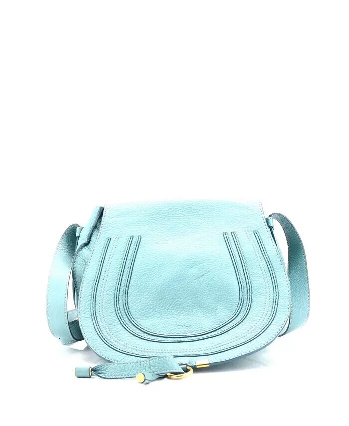 

Кожаная сумка через плечо Marcie среднего размера Pre-Owned Chloe, синий