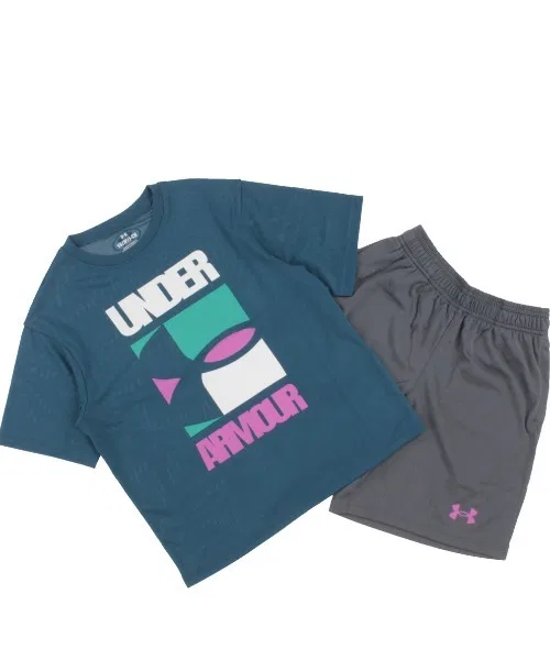Детский спортивный комплект Under Armour Tech с логотипом тёмно-синий