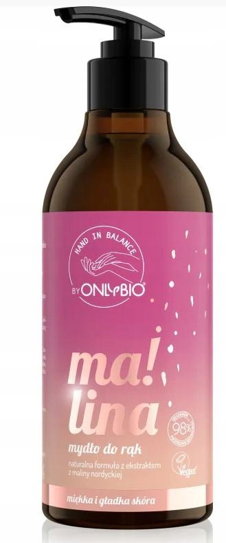 

Жидкое мыло для рук ONLYBIO Body in Balance, малина 400 мл