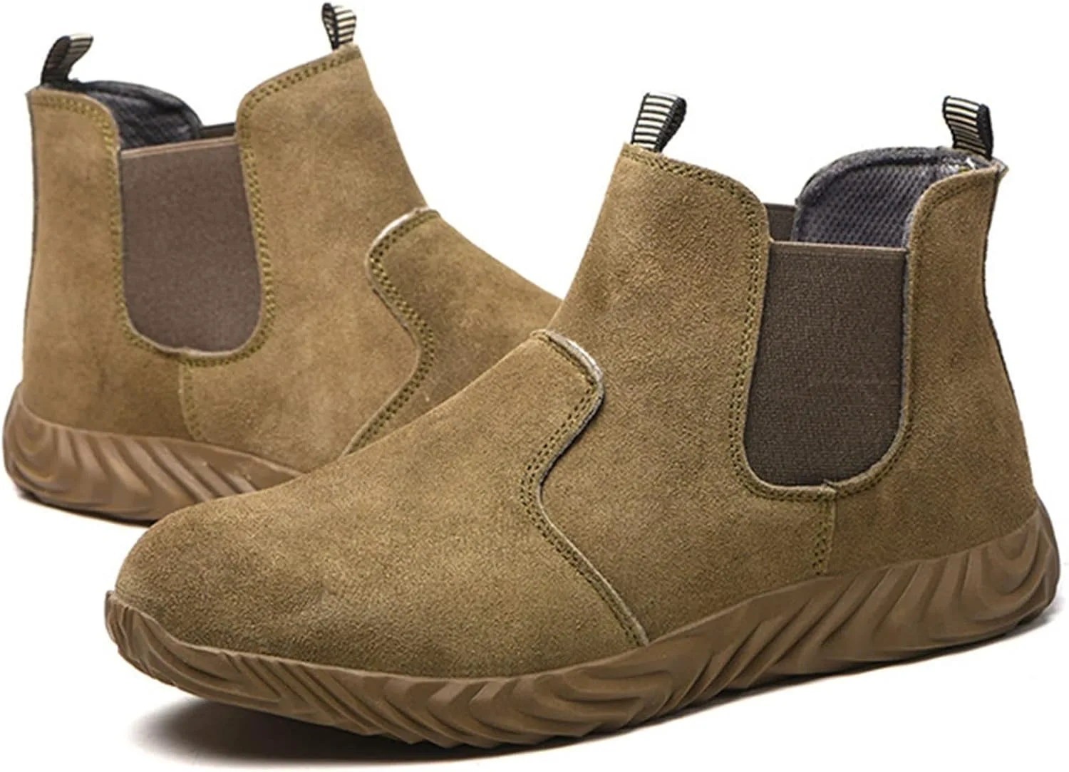 

Защитная обувь для мужчин с стальным носком, легкие рабочие кроссовки, противоскользящие, дышащие, для женщин, промышленная рабочая обувь (Цвет: хаки, Размер: 8.5 US) HISXUS