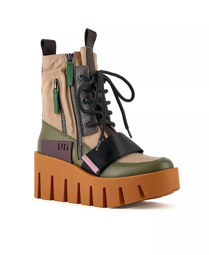 Женские ботинки Grip Combat Lo United Nude, коричневый — фото 3
