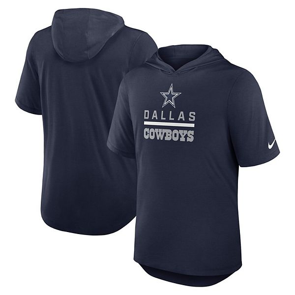 Мужская синяя толстовка dallas cowboys lockup tri-blend Nike — фото 2