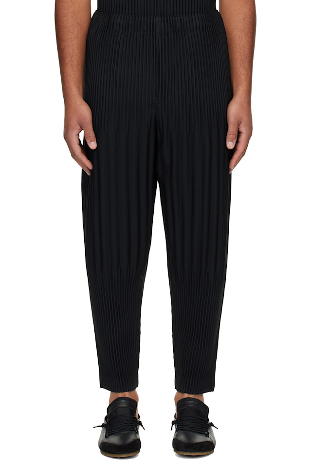 

Базовые брюки июля Homme Plissé Issey Miyake, черный