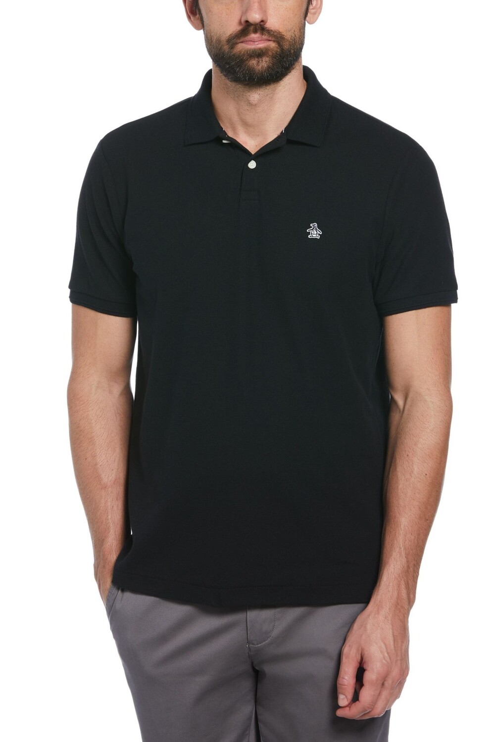 

Папа пике рубашка поло Original Penguin, черный