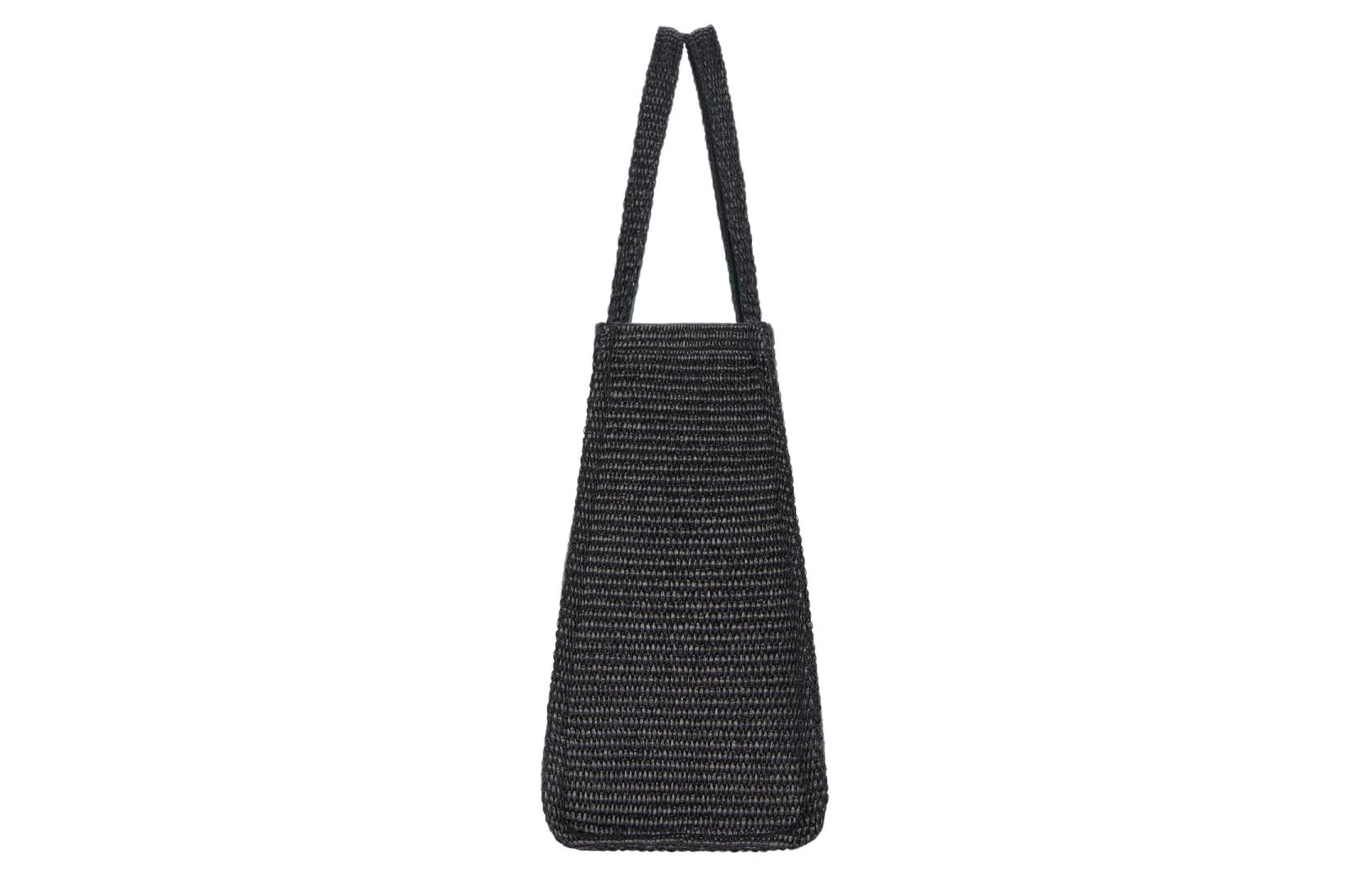 Givenchy G Tote Raffia Tote Bag, шоппер, женская сумка среднего размера Black — фото 2