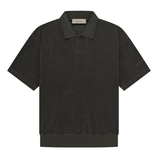 

Рубашка поло ss23 ss terry polo 'off black' Fear Of God Essentials, черный