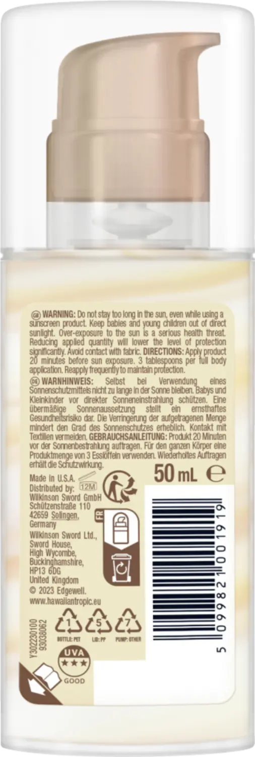 Солнцезащитный крем Hawaiian Tropic Hydrating Protection Face Lotion LSF 30 — фото 2