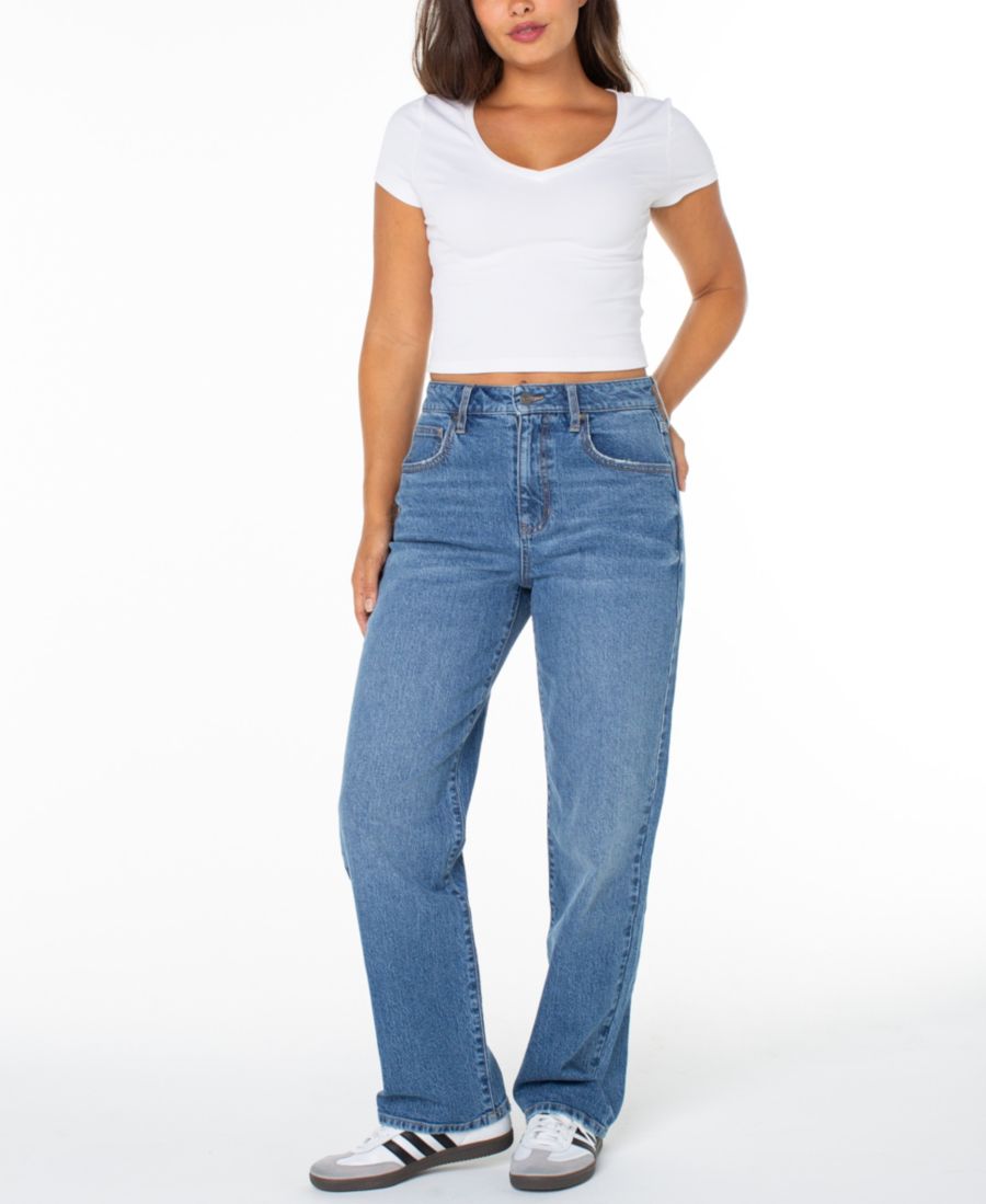 

Джинсы прямого кроя для подростков в стиле скейтбордисток Celebrity Pink, Rubery