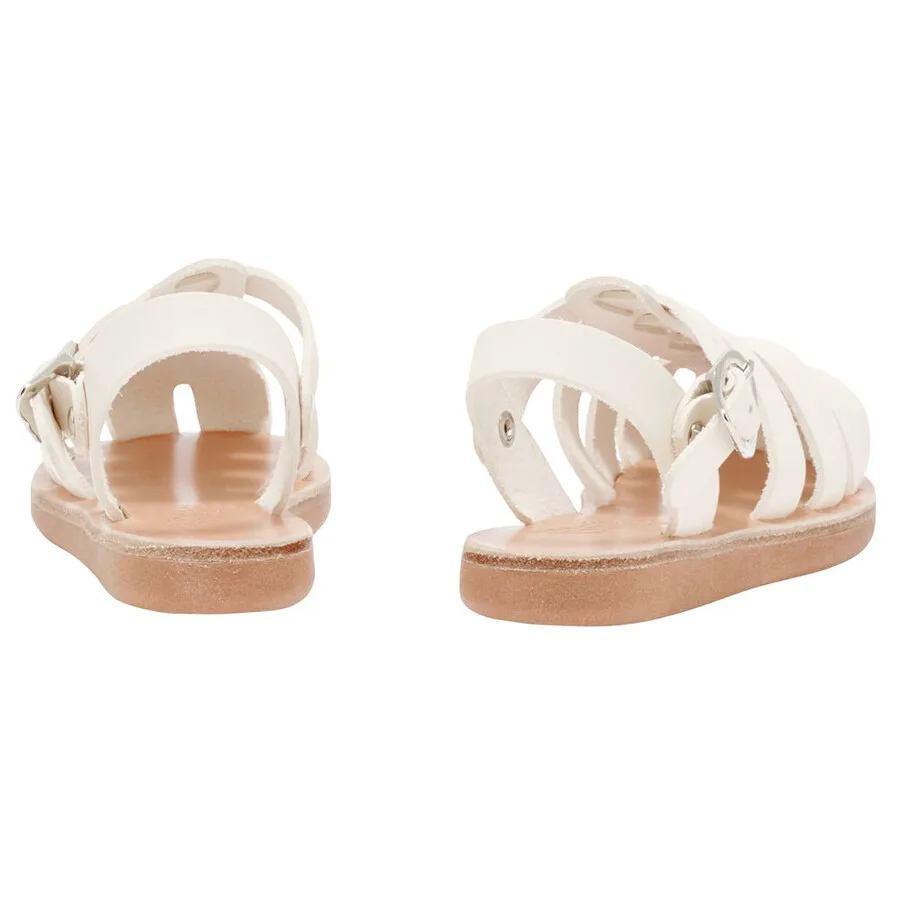 Детские сандалии Ancient Greek Sandals Ektoras из мягкой кожи, белый — фото 3