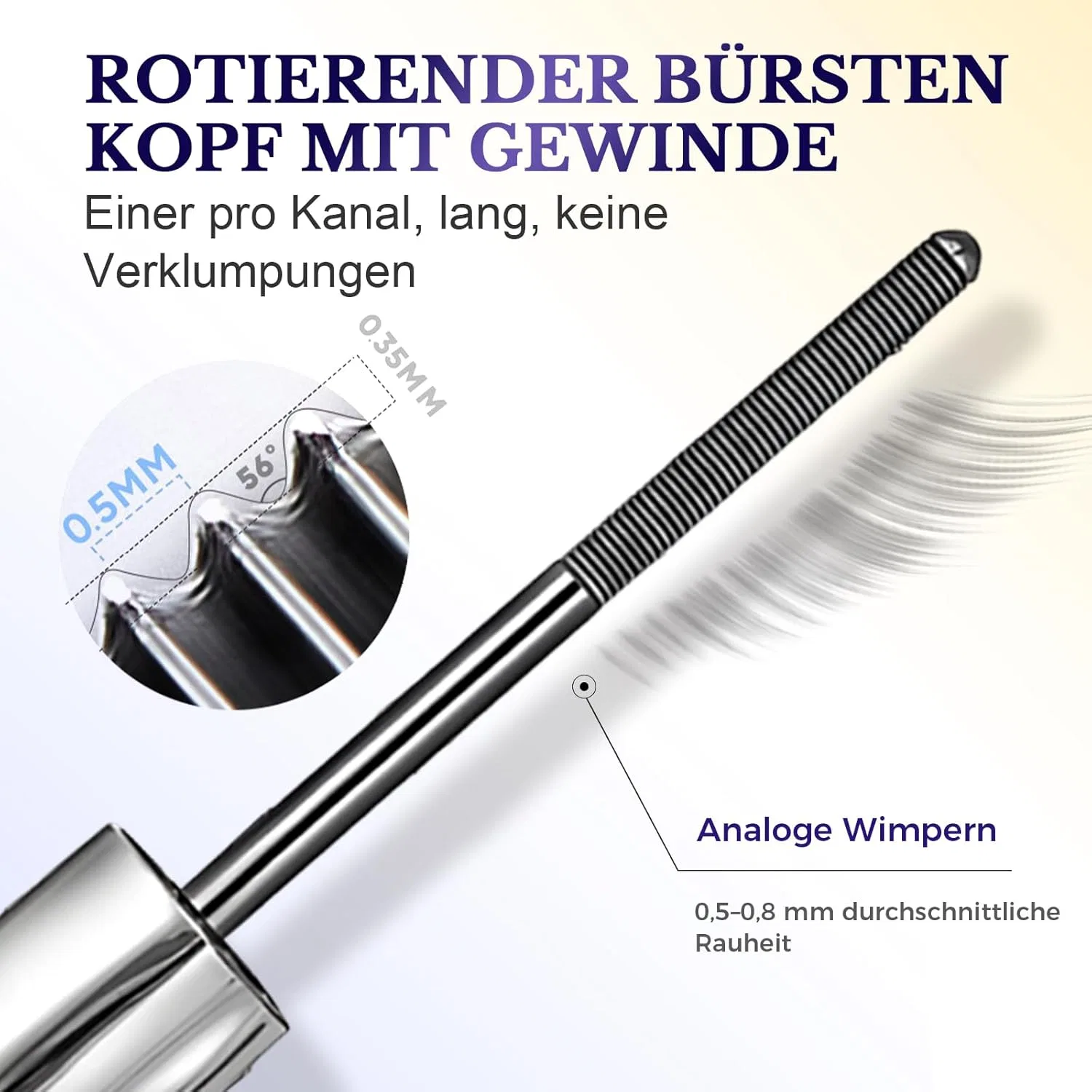 Тушь для ресниц 3D Curling Eyelash Iron с металлической кистью (3 шт.) Comenem, 3 Pieces. — фото 2