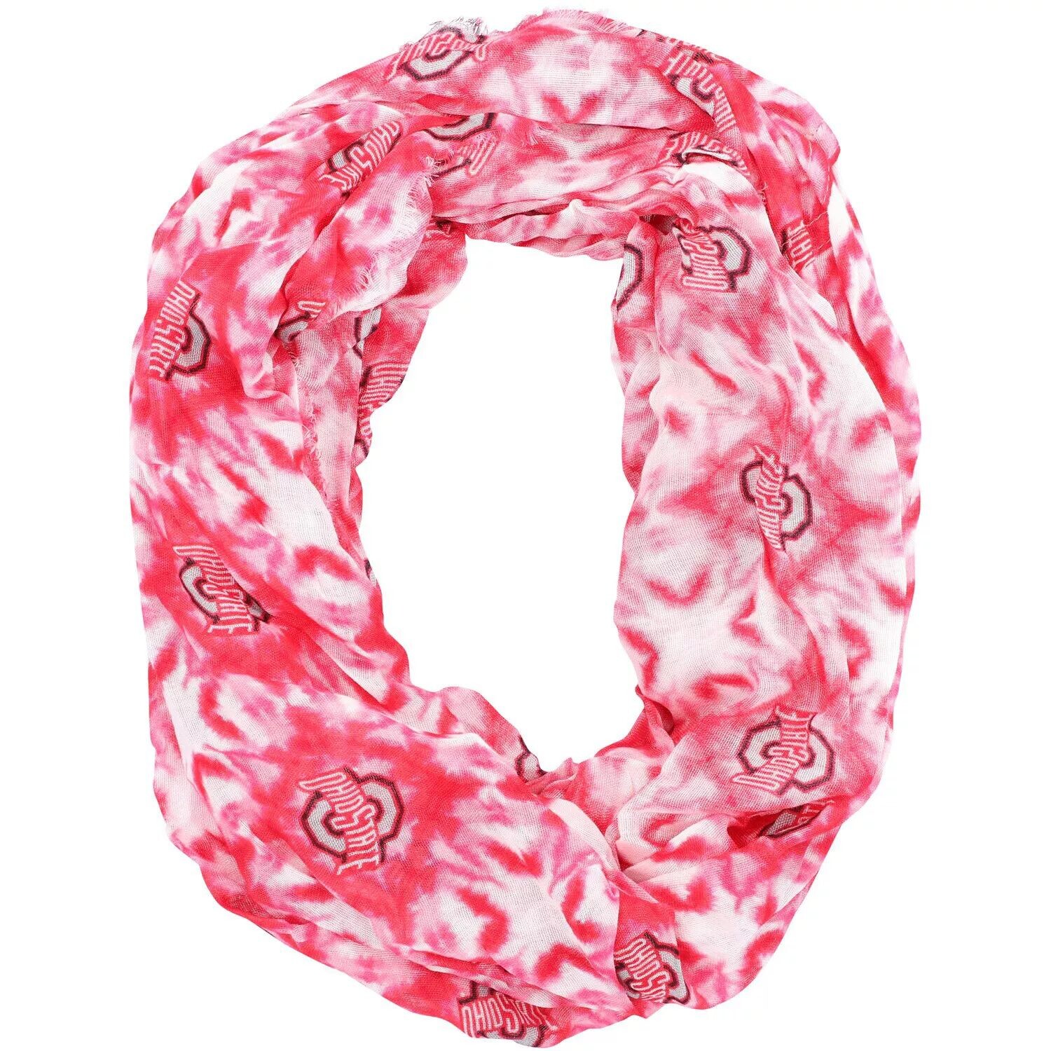 

Женский шарф ZooZatz Ohio State Buckeyes Tie-Dye Infinity