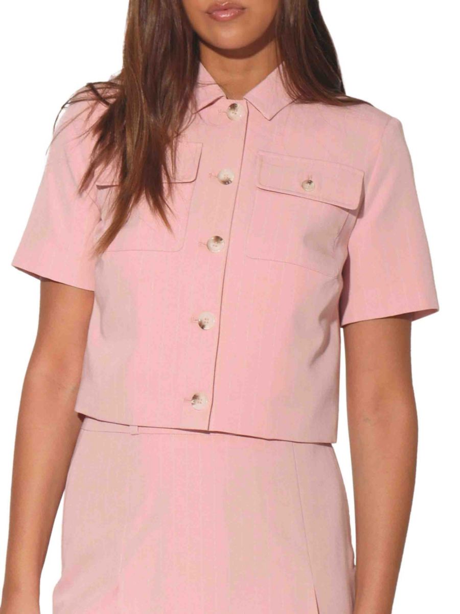 

Укороченная куртка Deena с раскладным воротником Walter Baker, розовый