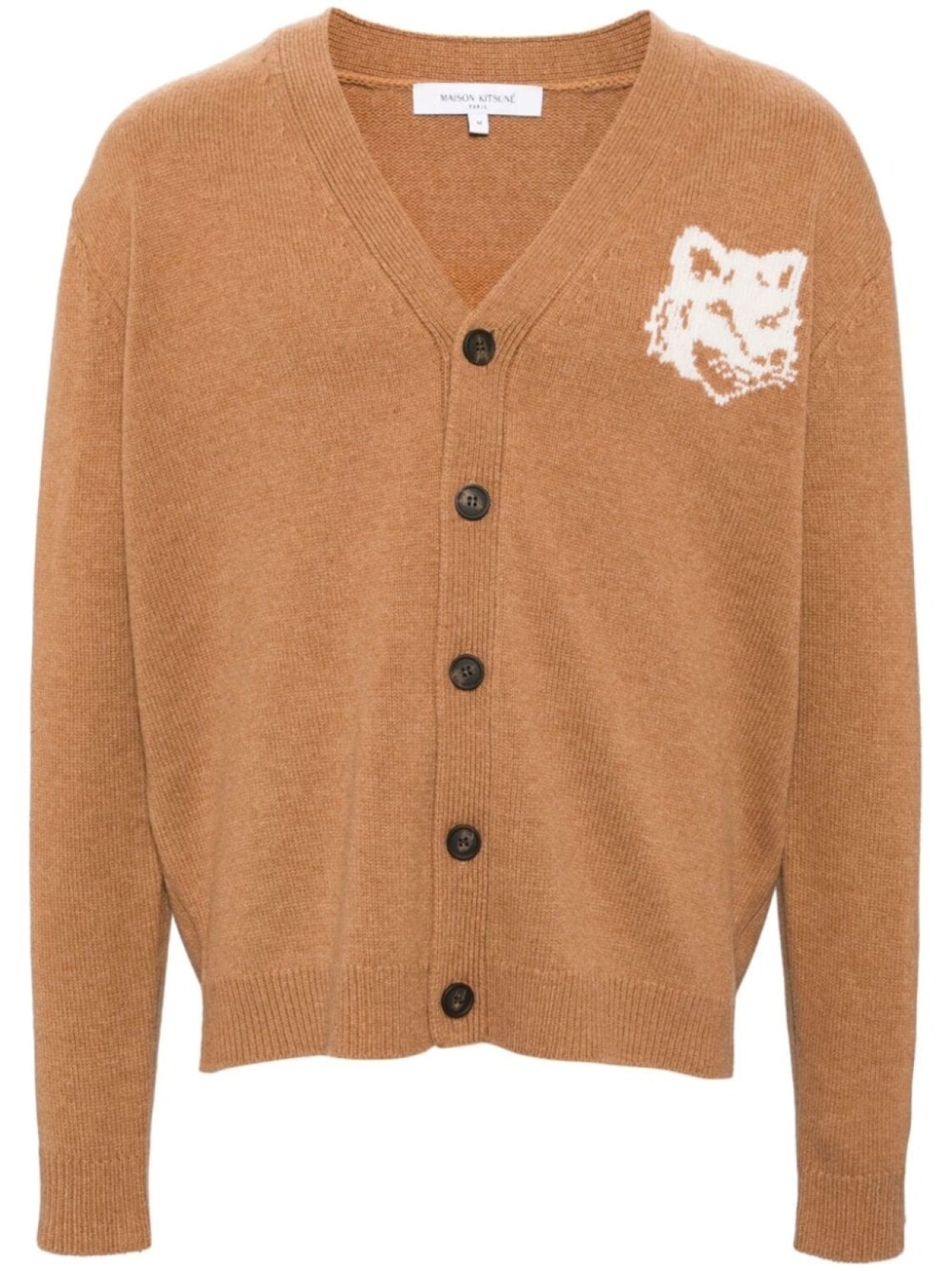 

Maison Kitsuné кардиган с логотипом Fox, нейтральный цвет