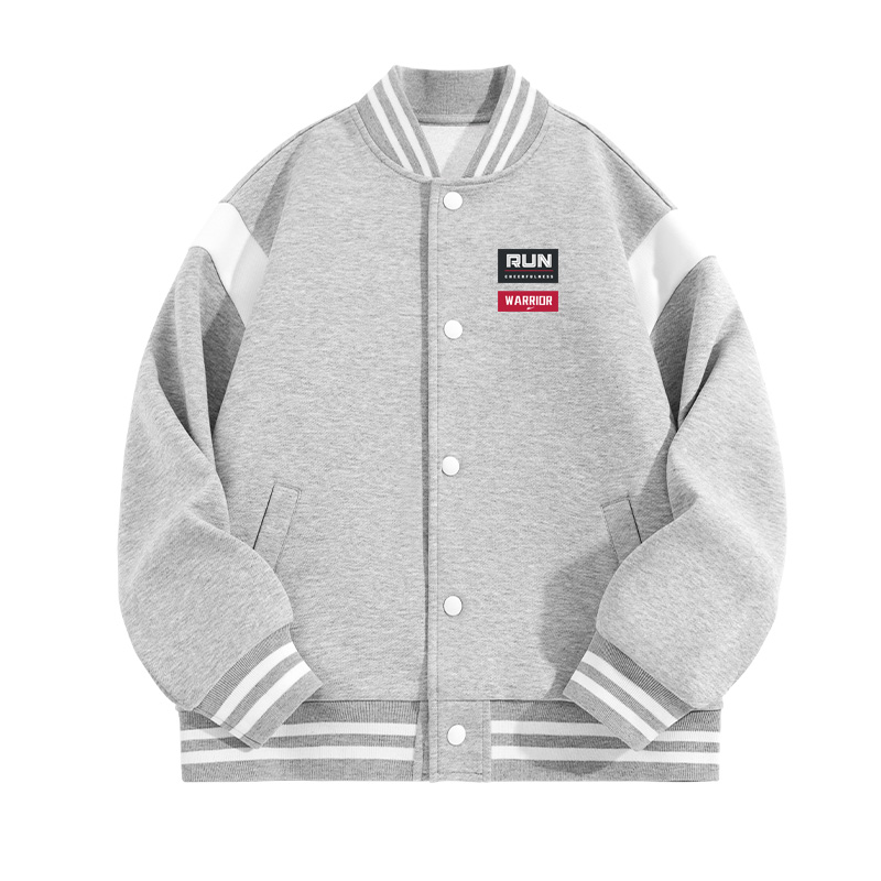 

Детская бейсбольная майка с воротником стойкой WARRIOR, серый/h красный черный square k