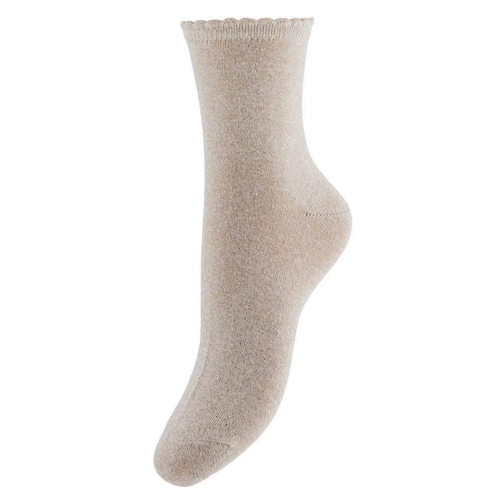 

Носки Pieces Sebby Glitter Half long 1 pairs, бежевый