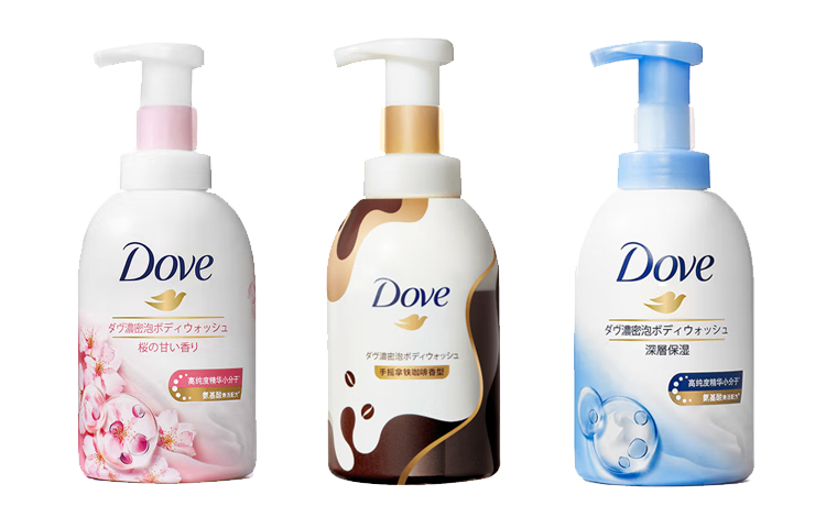 Гель для душа Bubbles очищающий увлажняющий успокаивающий кожу 400мл*3 Dove — фото 4