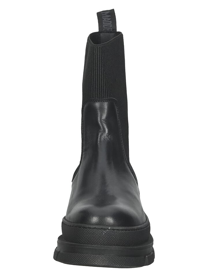 Сапоги женские Steve Madden кожаные короткие, черный — фото 4