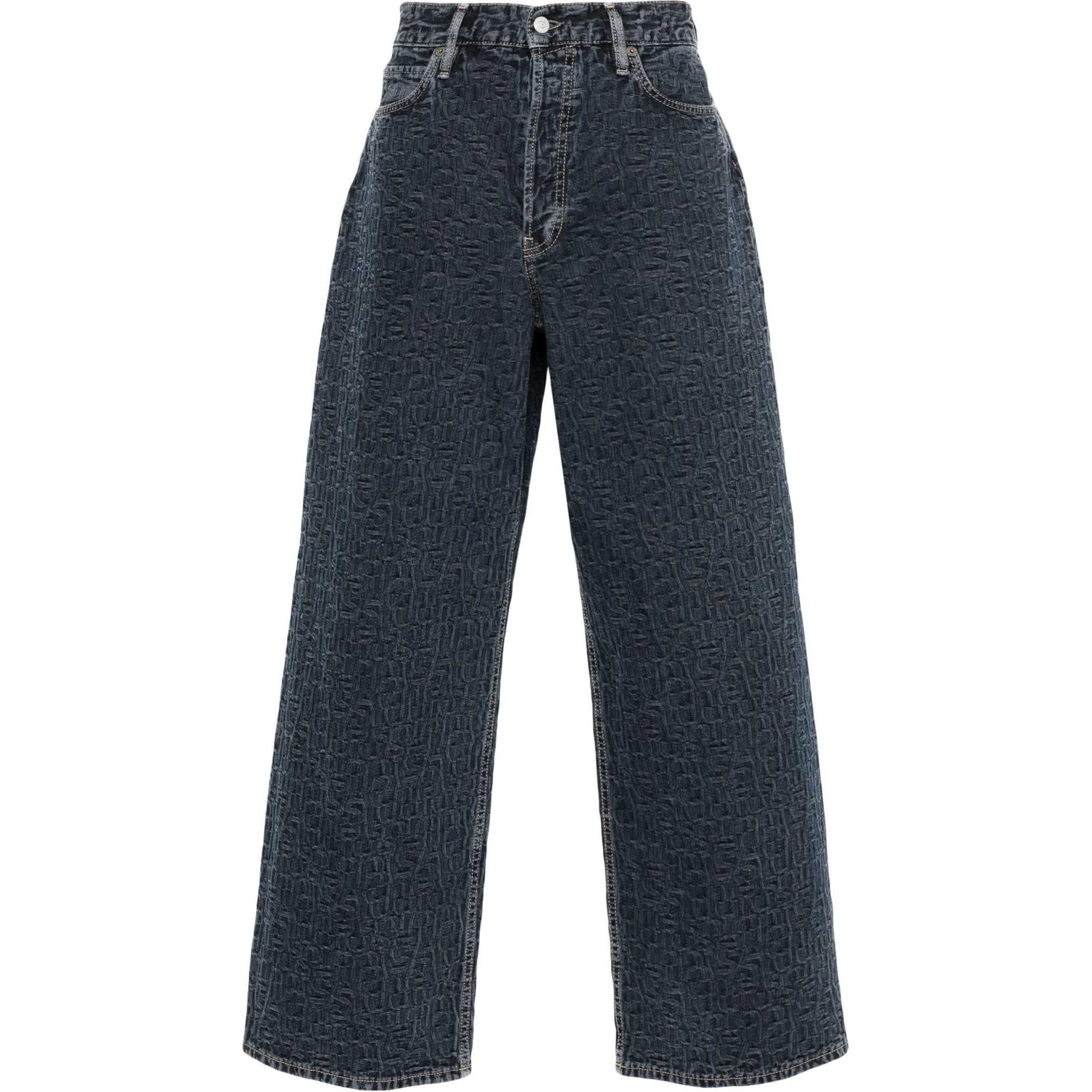 

Логотип с тиснением Свободные джинсы Acne Studios, Морской синий