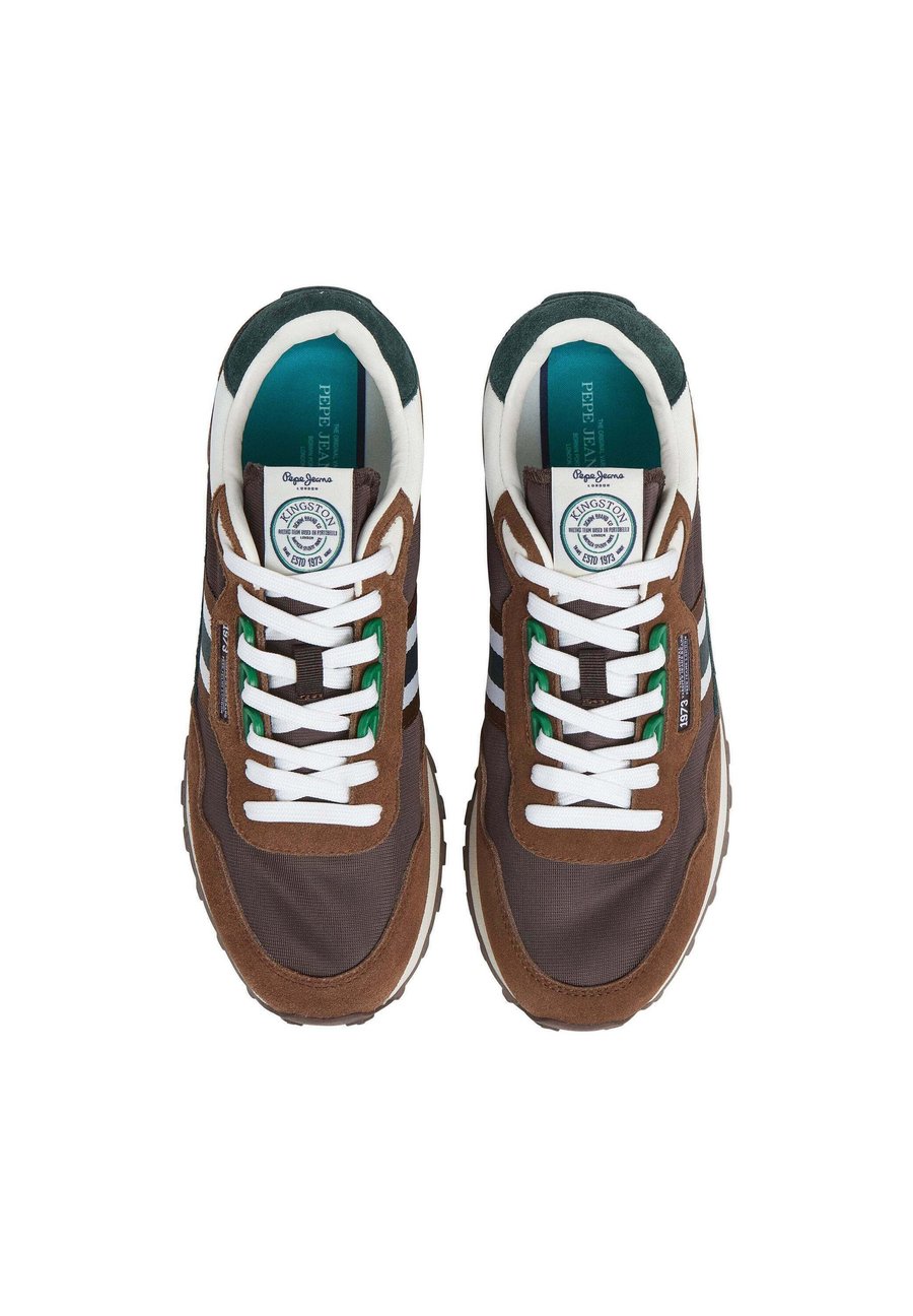 Кроссовки Pepe Jeans KINGSTON COLLEGE, Cappuccino Brown/Brown — фото 3