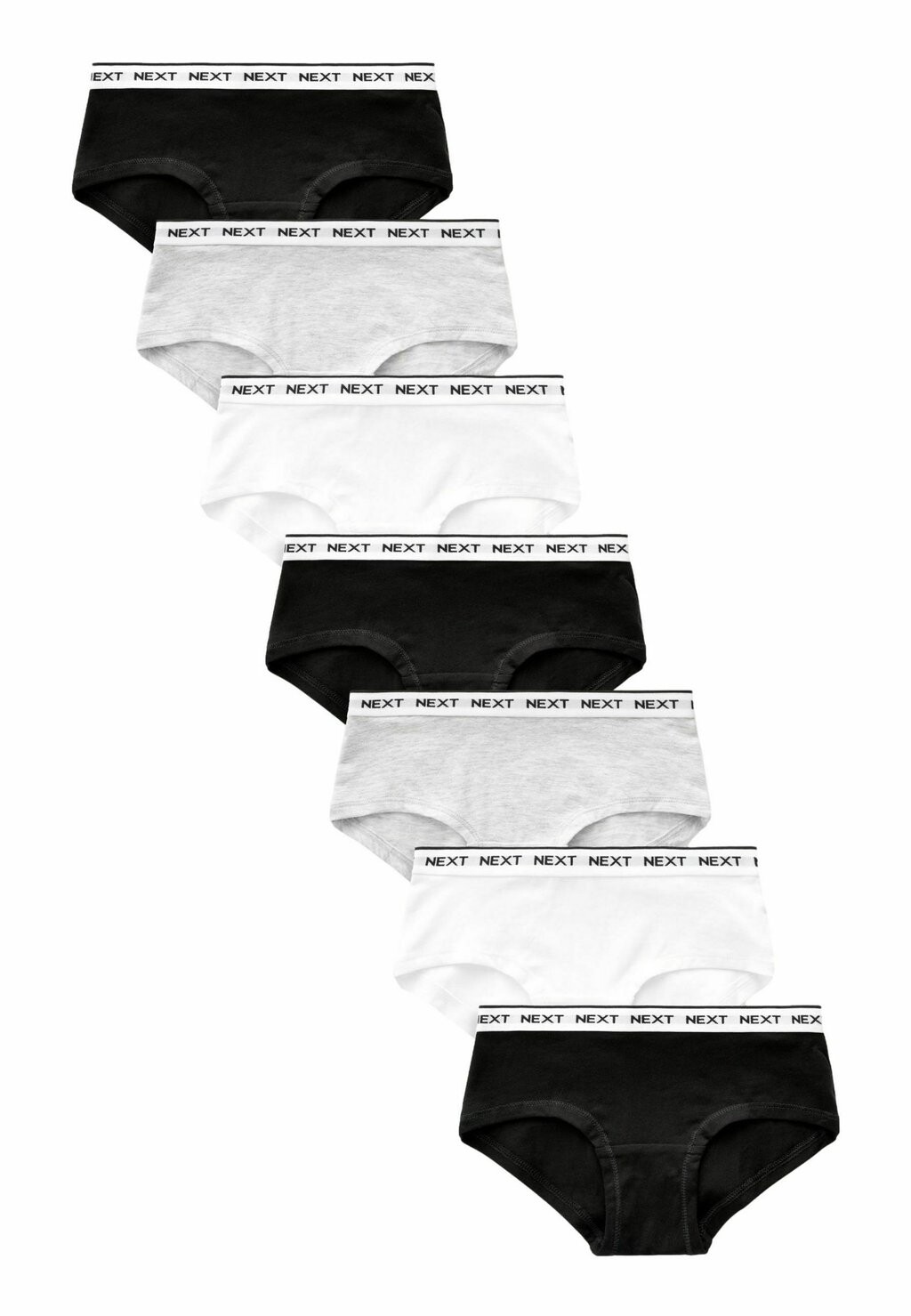 

Трусы 7 PACK SPARKLE HIPSTER Next, черный/белый/серый
