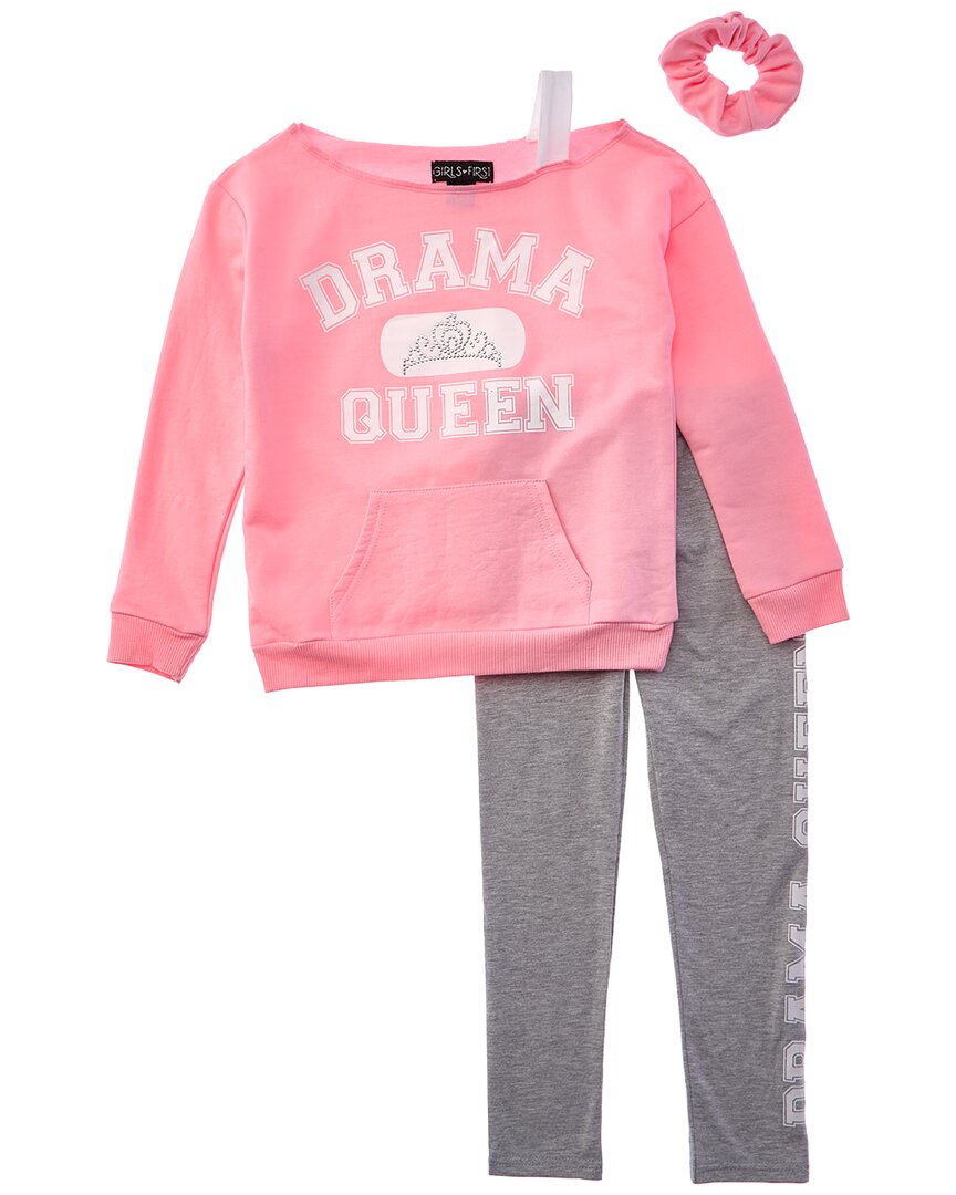 

Комплект из двух флисовых леггинсов Freestyle Drama Queen, розовый