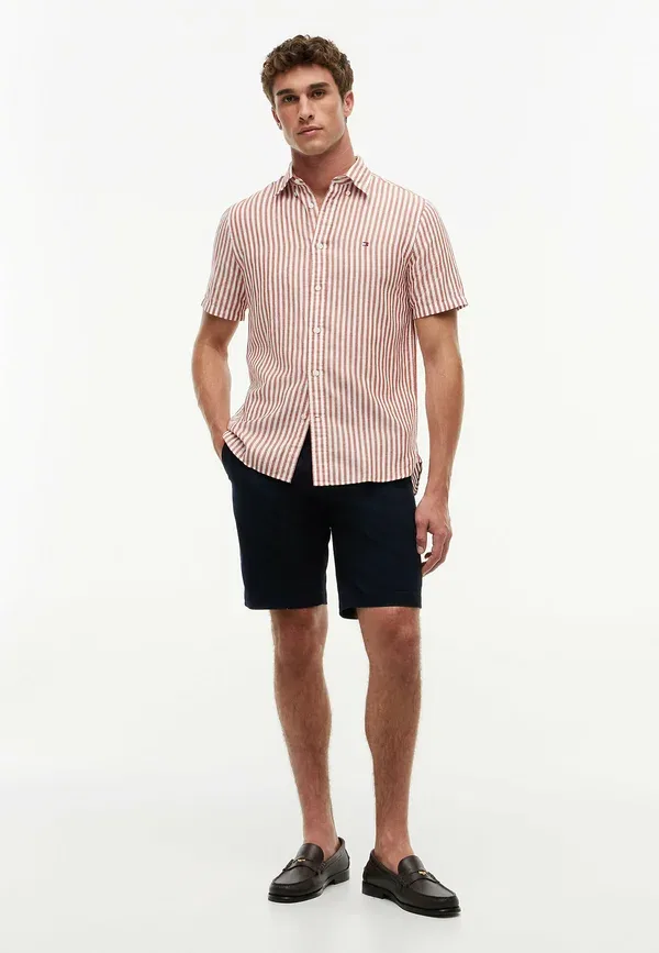 Рубашка Tommy Hilfiger, ржаво-охристая полоска — фото 2