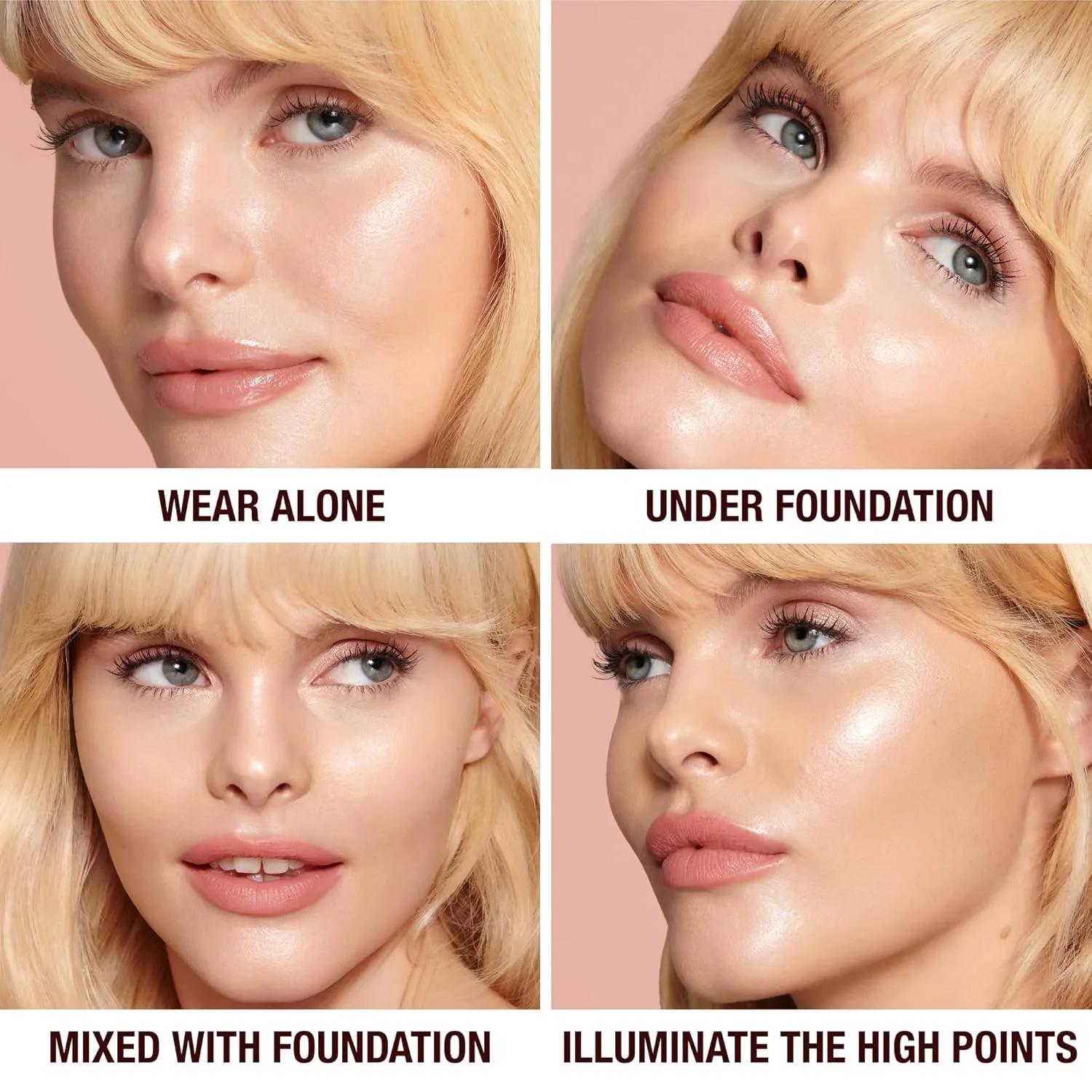Charlotte Tilbury Hollywood Flawless Filter - универсальный праймер, бустер для сияния и жидкий хайлайтер с легким покрытием для гладкой и матовой кожи, 4 Medium - Olive shade for medium skin tones — фото 4