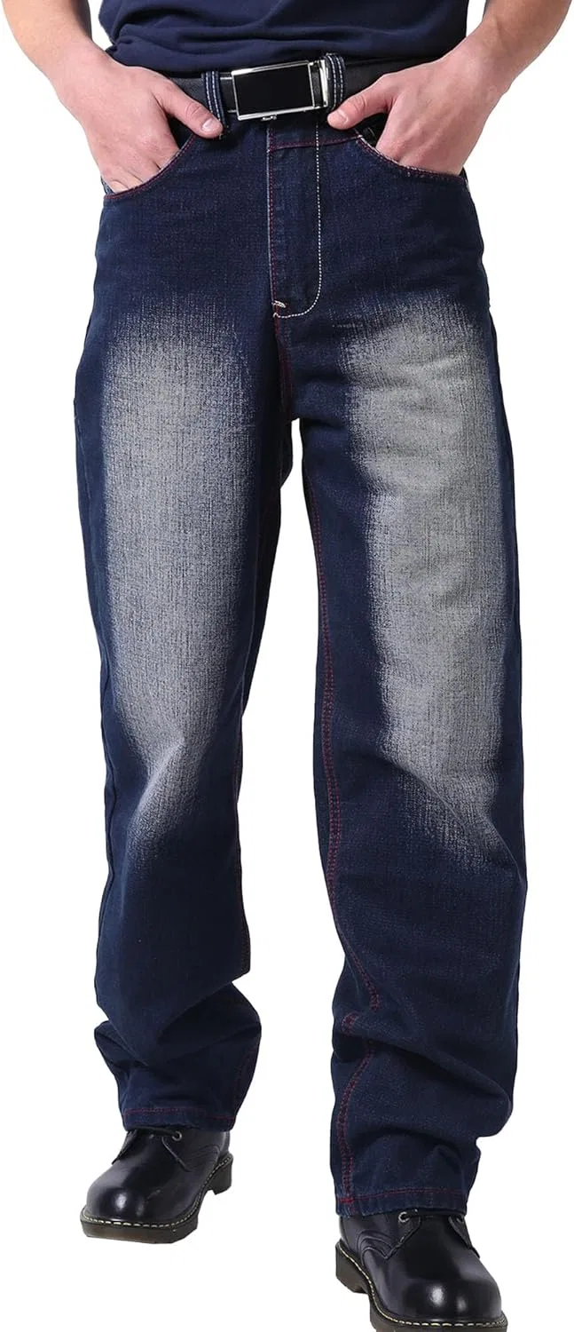Джинсы свободные, Wide Leg Stylish Skater, Blue Black
