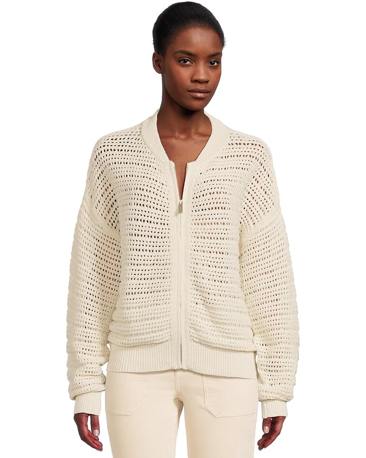 

Свитер Sanctuary Open Knit Bomber, цвет Chalk