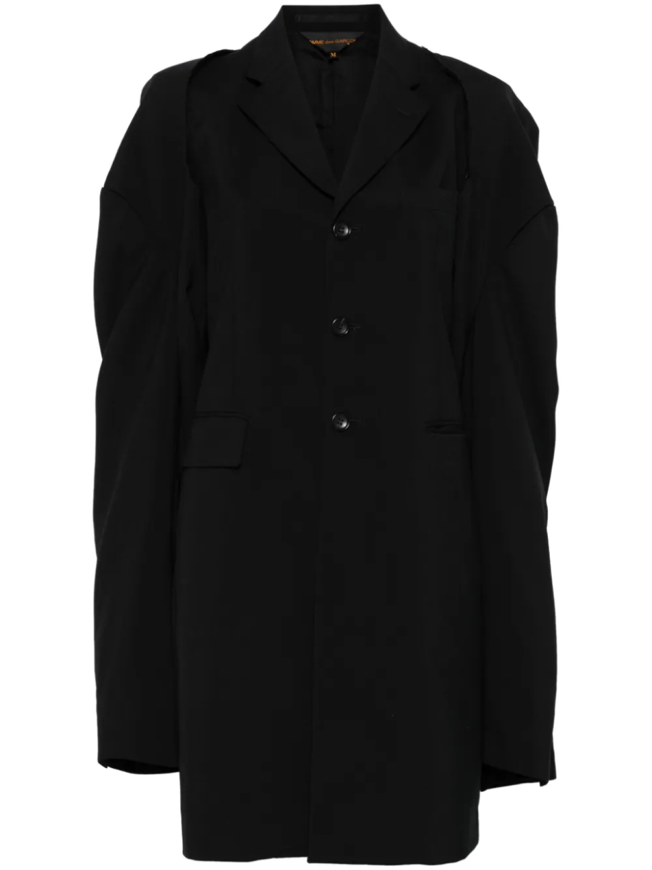 

Comme Des Garçons пальто со съемными рукавами, черный