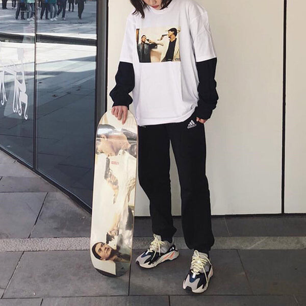 Футболка fw18 the killer trust tee bloody twins chow yun fat printing short sleeve white Supreme, белый — фото 3
