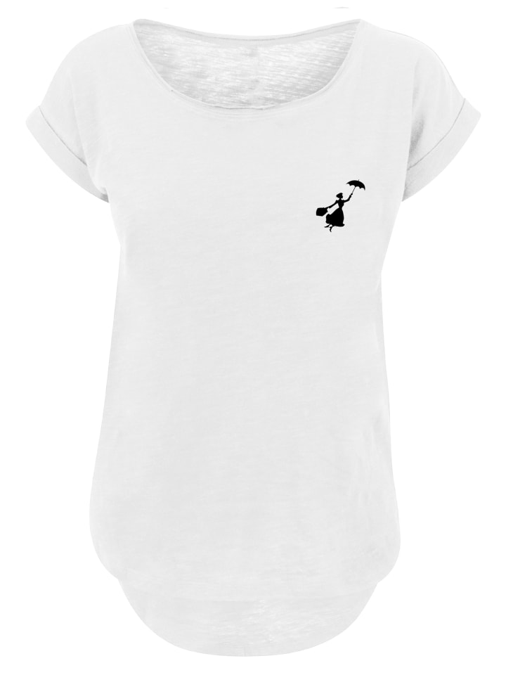 

Длинная футболка Disney Mary Poppins Flying Silhouette белого цвета F4NT4STIC, Белый, Длинная футболка Disney Mary Poppins Flying Silhouette белого цвета F4NT4STIC