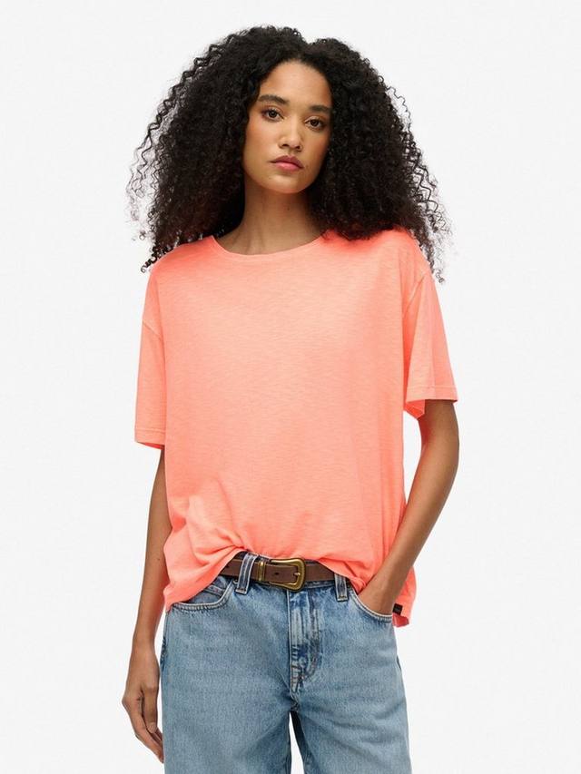 

Футболка с пониженной линией плеча Studios Superdry, Neon Orange