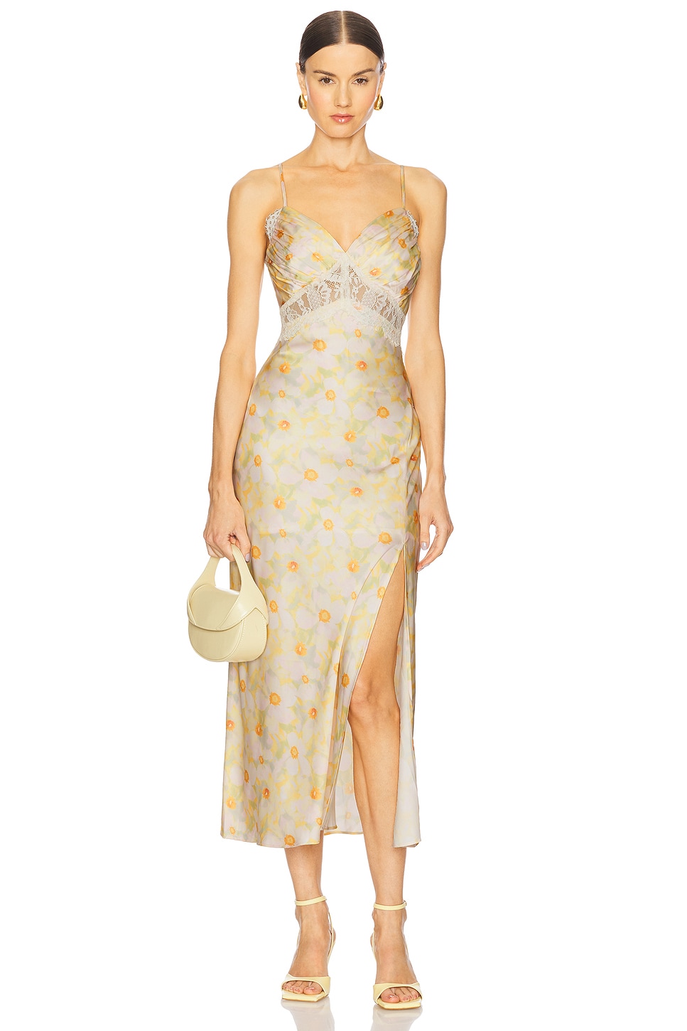 

Платье Ivanna Astr The Label, yellow green floral