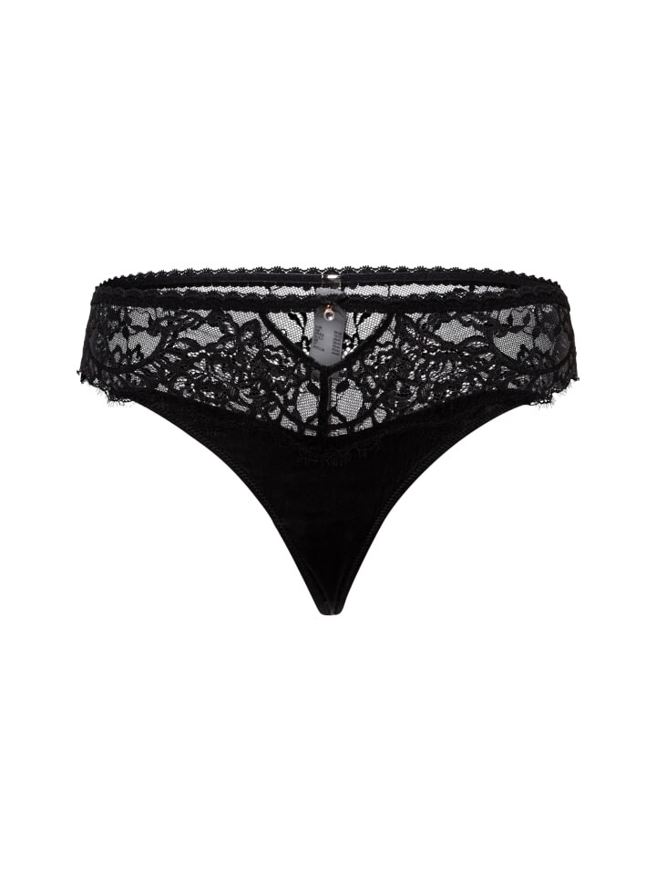 

Стринги LASCANA String mit Seiden-Anteil, черный