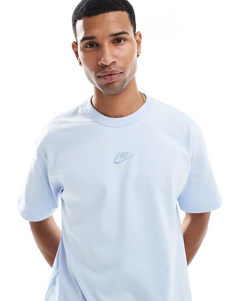 

Футболка Nike Premium Essential свободного кроя светло-голубого цвета