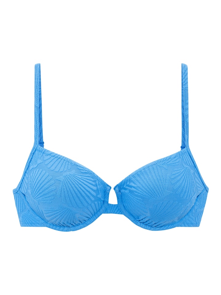 

s.Oliver Бикини-топ на косточках синего цвета, Синий, s.Oliver Бикини-топ на косточках синего цвета