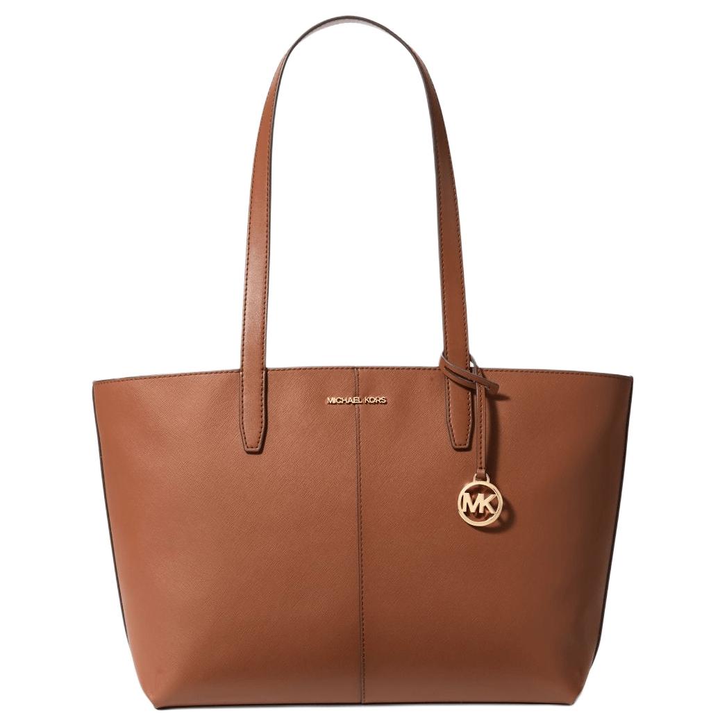 

MICHAEL KORS Сумка Jet Set Coated Canvas, шоппер, сумка через плечо, женская сумка средний размер Brown