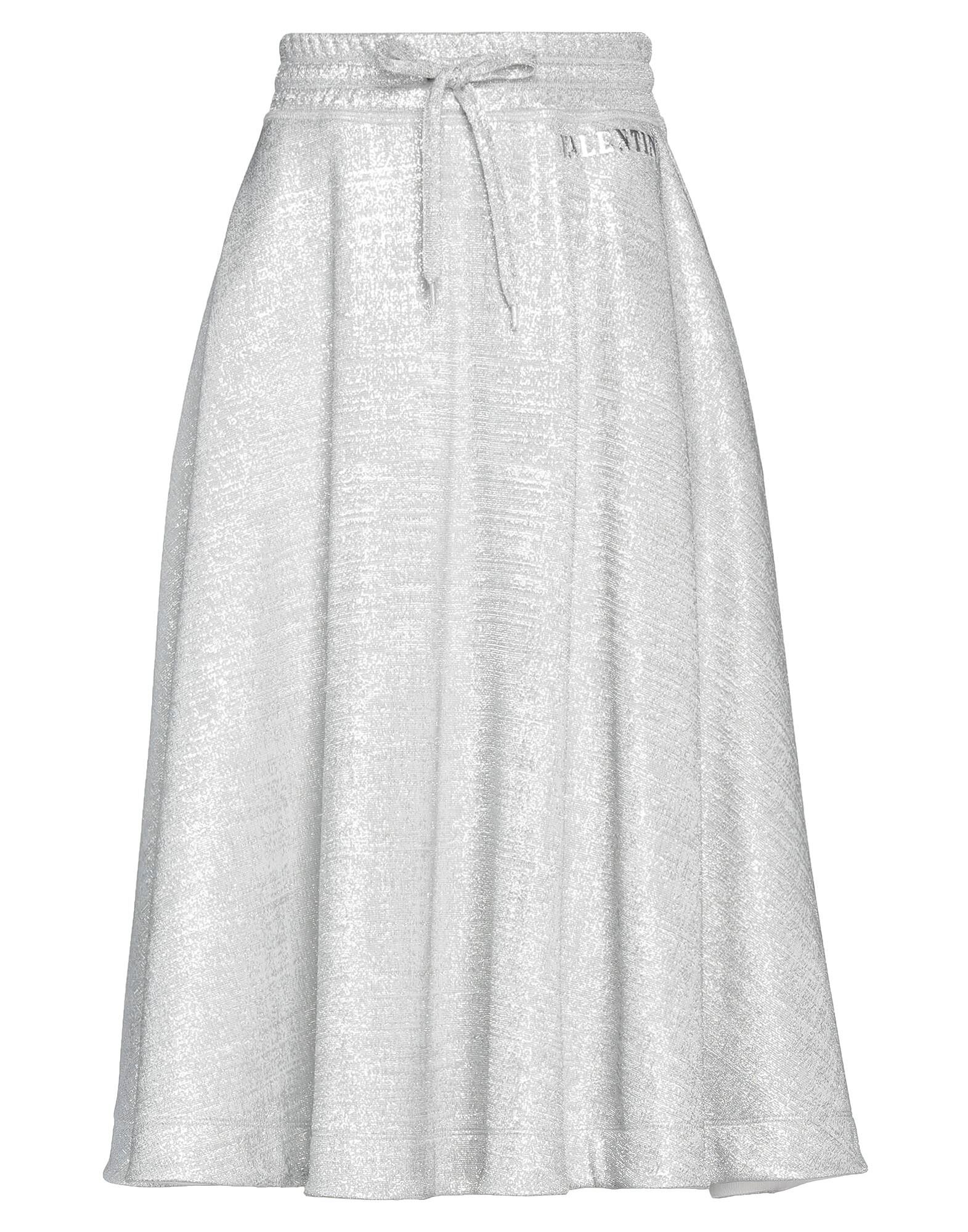 

Юбка миди Valentino Garavani, серебряный