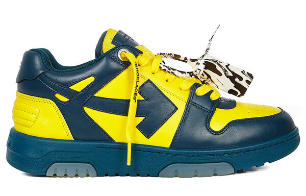Кроссовки out of office zip tie sneakers 'yellow navy' Off-White, желтый — фото 2