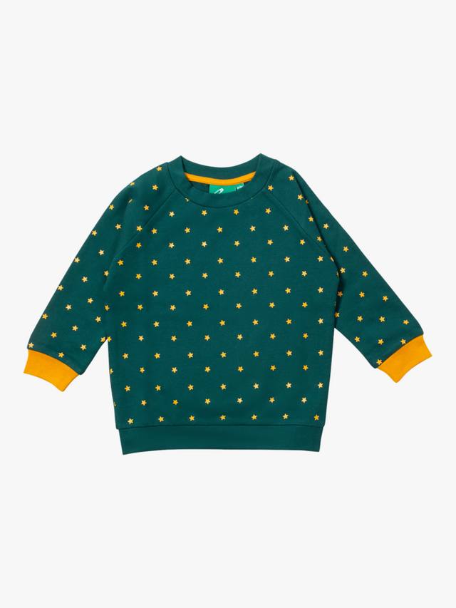 

Детский свитшот из органического хлопка с принтом звезд Little Green Radicals