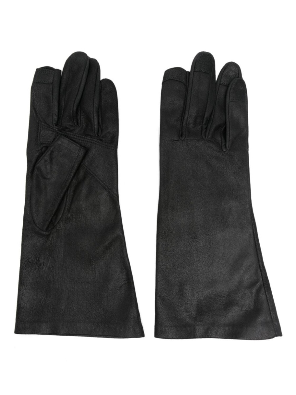 

Rick Owens кожаные перчатки, черный