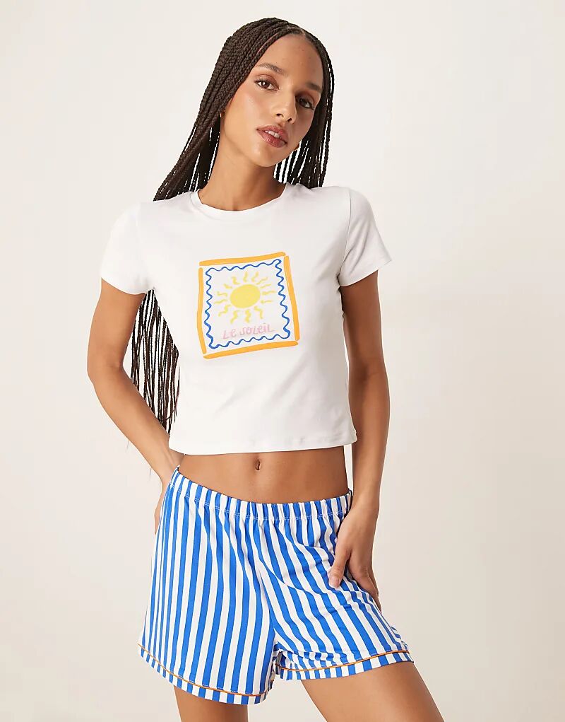 

Детская футболка Urban Threads Coord с принтом летнего солнца