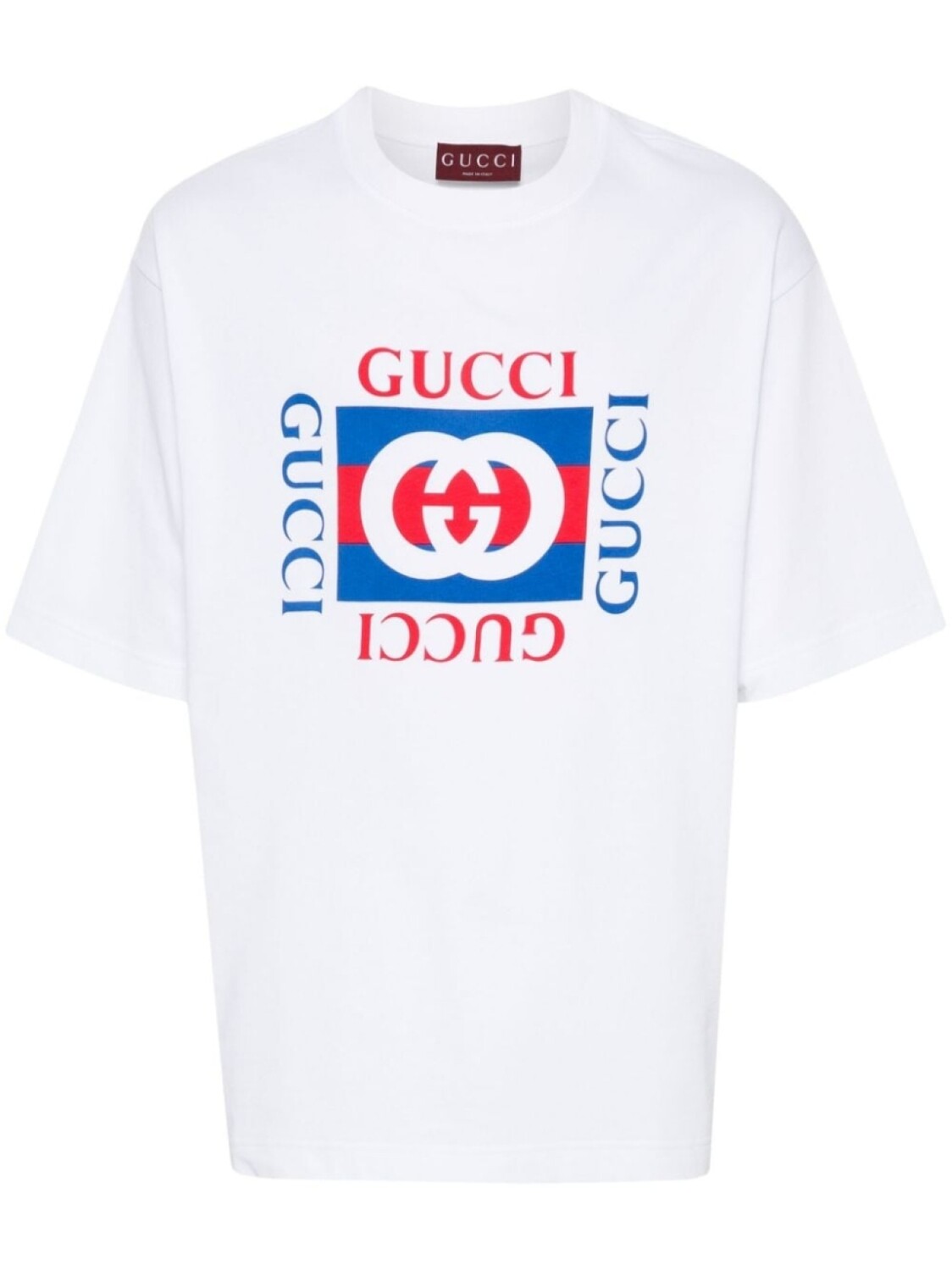 

Gucci футболка с логотипом Interlocking G, белый